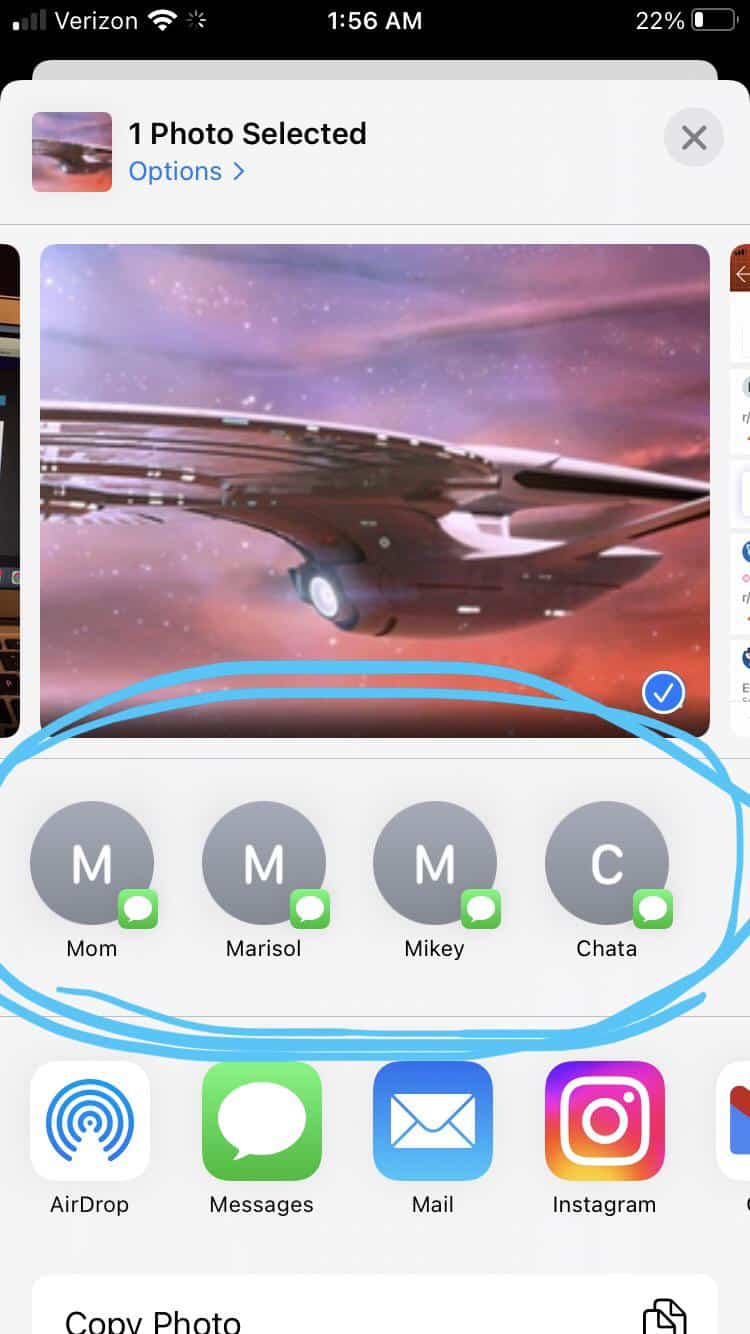 Hide Suggested Contacts From Share Screen IPhone iPad